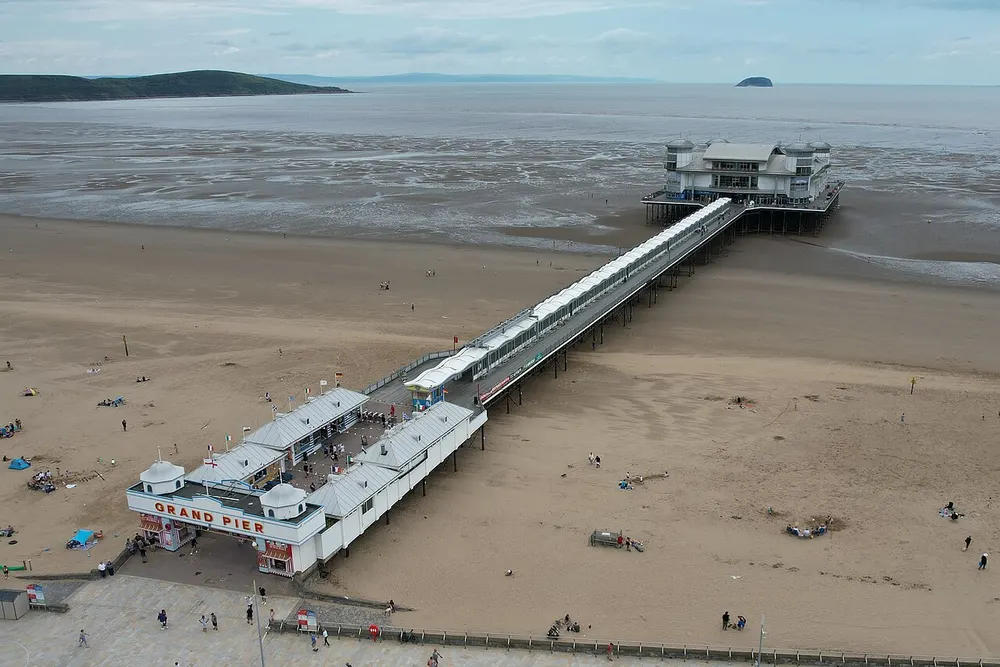 Grand Pier, Weston-super-Mare, the local landmark of BS23