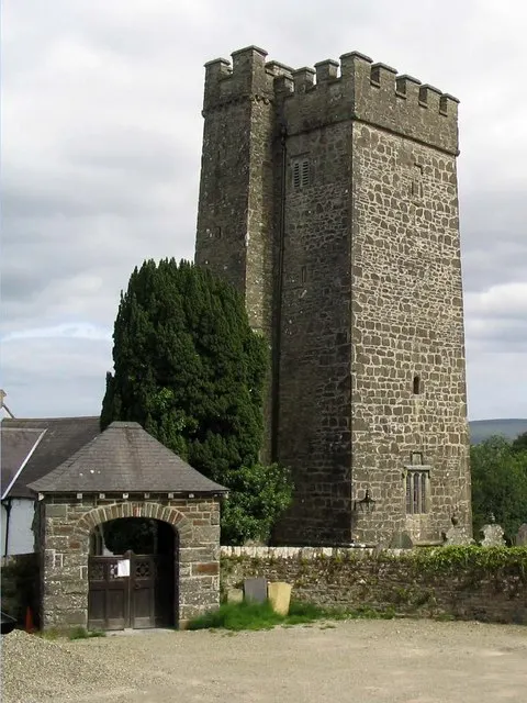 St Gwenog's Church, the local landmark of SA40